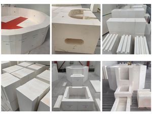 Mattone Refrattario AZS a Bassa Porosità - Anti-Creep per Forni da Cemento/Forni per Vetro Lunga Durata - Product Image 3