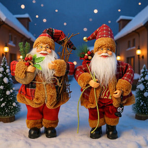 Santa Claus Multicolor Standing Doll <b>Christmas</b> Gift & Decor for Hotels Shopping Malls - Product Image 1