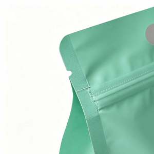 Sachet à fond plat personnalisé imprimé, réutilisable, avec fermeture éclair, pour café en grains, miel, noix, céréales, poudre, snacks, bonbons, thé, biscuits - Product Image 2