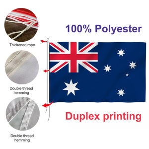 Produit promotionnel usine vente en gros pas cher 3x5 pieds 100% Polyester impression numérique pour voile personnalisé drapeau nautique d'australie - Product Image 3