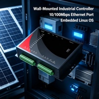 PC Chassis Industri Kelas Industri Opsional yang Dapat Dipasang di Dinding X86 dengan Casing Logam Tanpa Kipas RS485 CAN GPIO 35mm DIN DC