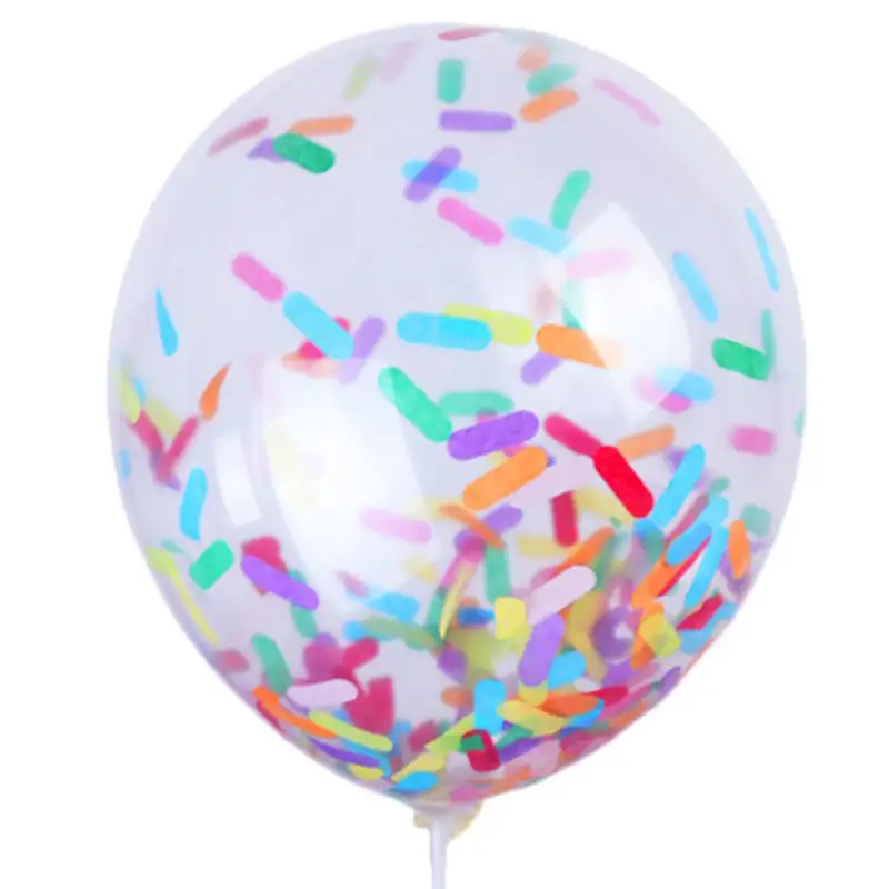 Мороженое конфетти посыпать globos воздушных шаров из латекса, пузырь гелий БОБО шаров прозрачный