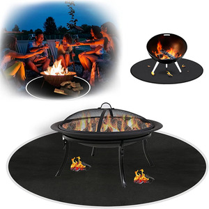 Professionale di fuoco Pit BBQ Ember Deck erba ferro a prova di fuoco sotto la moquette Grill gomma prato con prezzo basso - Product Image 2