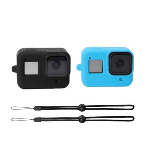 Vente chaude Étui en silicone anti-chute Accessoires pour appareil photo avec sangle de lanière pour <span class=keywords><strong>Gopro</strong></span> <span class=keywords><strong>Hero8</strong></span> Étui en silicone - Product Image 3