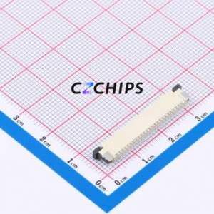 FPC-1.0AX-25PWCR-H25 FFC/FPC Connector SMD,P=1mm,Horizontal Mount Connector Drawer Type Bottom Contact 25P 1mm - Product Image 2