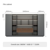 Nouvelle Table de Direction de Bureau Moderne et Simple en MDF avec Plateau en Panneau Artificiel, Idéale pour Usage Commercial, Saine et Confortable, Combinaison OEM