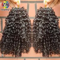 Extensiones de Cabello Humano Virgen Vietnamita 100% Natural, Rizado Profundo, para Trenzas Boho de Ganchillo, Grado Superior, 100g, Cabello para Trenzar a Granel, Sin Enredos