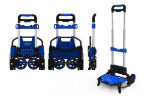 Chariot à main pliable pour bagages et marchandises en acier et aluminium Shunhe FW-90SE, capacité de 60 kg, empilable, vente chaude - Product Image 2