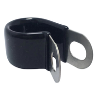 Collier de serrage pour tuyau recouvert de caoutchouc, attache-tube amortie, support de câble, collier en P type R doublé de caoutchouc, acier inoxydable SS304 EPDM