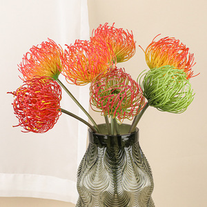 <span class=keywords><strong>Flor</strong></span> Artificial de Protea con Tacto Real y Tallo Acolchado para Decoración de Salones de Boda, Arreglo Floral con Protea, Garra de Cangrejo y Crisantemo - Product Image 3