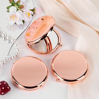 Customized High Quality Blank Metal Compact Mirror Customized Printing Pocket Mirror Double-sided Make up Mirror