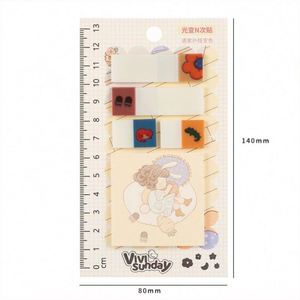 Wholesale Printing Colorful Stationery Journal Sticky Note Set Kawaii Self-Adhesive <b>Memo</b> <b>Pads</b> - Product Image 4
