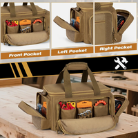 Sac à outils tactique robuste à 15 poches, organisateur portable, grande fermeture éclair, personnalisable OEM ODM pour le transport à domicile