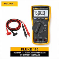   Multimètre numérique 115 True RMS, protection IP42, testeur électrique alimenté par batterie 600V, garantie 1 an