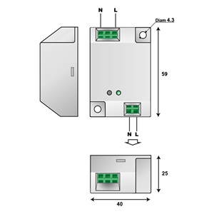 Protecteur de surtensions permanent et temporaire CITEL (POP) <span class=keywords><strong>DVM</strong></span> 120 16A 358912 - Product Image 4