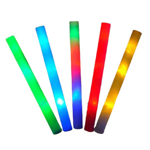High Quality Custom <b>Led</b> <b>Light</b> Glow Foam <b>Stick</b> Flashing <b>Light</b>-Up Baton Concert Cheer Foam Glow <b>Stick</b> for Wedding Party - Product Image 5