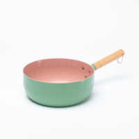 Pot à lait japonais en aluminium de haute qualité de 18cm 20cm 22cm sans couvercle de pot Casseroles colorées antiadhésives Casseroles à neige Pot japonais