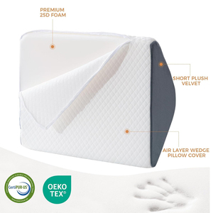 Knee Wedge Pillow for Post-Surgery Recovery-Leg Elevation Support Alleviating Lower Back in Ankles Legs Triangle Pillow - Product Image 2