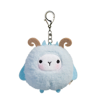 Porte-clés en peluche mouton, Animal, pendentif en peluche, jouet poupée de mouton, décoration doux, rose et bleu, 1 pièce