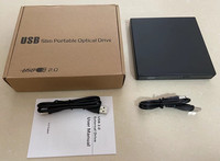 USB 2.0 optik sürücü CD RW CD-RW oyuncu taşınabilir harici DVD sürücü kaydedici Macbook dizüstü bilgisayar PC için Windows 7/8