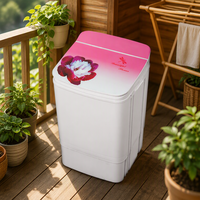 Lave-linge portable mini électrique OEM 200W à cuve unique pour chaussettes, sous-vêtements et vêtements de bébé