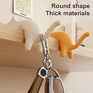 Wholesale Desktop Hooks Key Holder Cute Cat-Shaped <b>Desk</b> <b>Ornament</b> Kawaii Office Bag Storage Table Keychain - Product Image 1