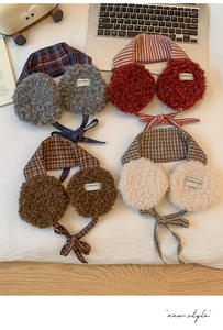 Orejeras y Antifaces de Punto Estilo Coreano Vintage para Mujer, Colección Otoño-Invierno 2025, Orejeras a Prueba de Frío con Correas Cálidas - Product Image 6