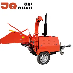 Low Price CE Approved JQ 40hp self powered Diesel engine Wood Chipper Machine tree chippers for sale