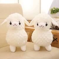 Mainan Boneka Domba Kecil Lucu 25cm, Bantal Hewan Lembut Kawaii, Hadiah Ulang Tahun, Pernikahan, Mainan Pesta