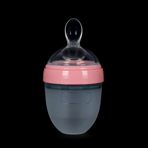 Silicona Boca ancha Arroz <span class=keywords><strong>Cereal</strong></span> Cuchara Chupete Universal Boca ancha Cuchara de alimentación al por mayor - Product Image 4