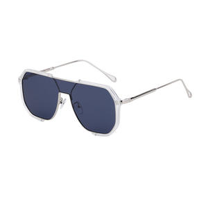 Gafas de Sol con Marco Cuadrado Hechas a Medida, Unisex, Lentes de PC con Protección UV400, Estilo Instagram, Origen Taizhou WK 68303 - Product Image 1