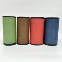 Tube d'emballage cadeau en carton cylindrique biodégradable 100 % recyclable, personnalisé en usine, pour boissons, thé et café, finition premium