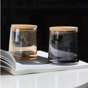 Lüks boş benzersiz yaratıcı renkli cam mum kavanoz 270ml cam kavanoz kokulu mum - Product Image 6