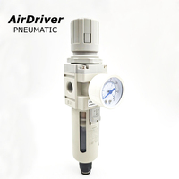Unité de préparation d'air modulaire FRL 1/4" 3/8" 1/2" G NPT, filtre-régulateur-lubrificateur combiné, série AC, unité de préparation d'air interchangeable