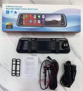 Écran tactile IPS de 9,66 pouces, rétroviseur, double objectif, CarPlay, enregistreur de conduite, <span class=keywords><strong>cam</strong></span>éra embarquée, <span class=keywords><strong>streaming</strong></span>, imagerie inversée pour boîte noire - Product Image 6