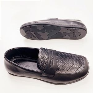 Drop Shipping High Quality Genuine Leather Men Flats Shoes Career Lace-Up Square Toe Rubber Outsole Lightweight - Product Image 4