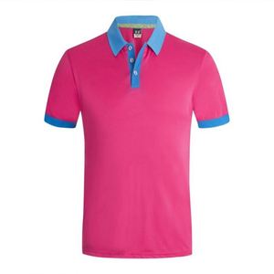 เสื้อโปโลกอล์ฟผู้ชายแบบกำหนดเองเสื้อยืดแขนสั้นผ้าสแปนเด็กซ์/ ผ้าฝ้ายคอวีพิมพ์โลโก้สไตล์คลาสสิกไซส์ใหญ่พิเศษ - Product Image 2