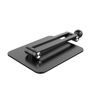 Desktop <b>Stand</b> Base With Magnetic Bracket For <b>Tablets</b> And Mobile Phones Aluminum Alloy 17mm Ball Joint Desk Mount - Product Image 4