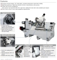 Tour CNC horizontal PR5063T haute précision, broche A2-8, système SYNTEC GSK, diamètre max. 500 mm, tour à lit incliné pour usage moyen