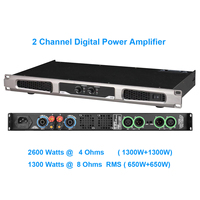 Amplificateur haute puissance 4x4 6000W système numérique 4 / 2 canaux 2600 Watts préampli scène DJ karaoké ampli