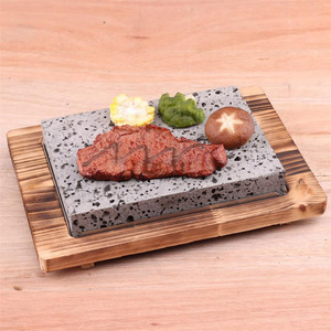 Plaques de cuisson en <span class=keywords><strong>pierre</strong></span> volcanique pour grillades chaudes, steaks et barbecues, en granit - Product Image 5