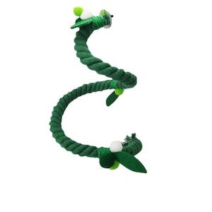 Giocattolo a Spirale in Corda per Uccelli Domestici, Altalena in Cotone per Pappagalli, Gioco da Arrampicata e Posizionamento, Giocattolo di Lusso in Peluche per Cani, Giochi di Arricchimento e Puzzle - Product Image 6