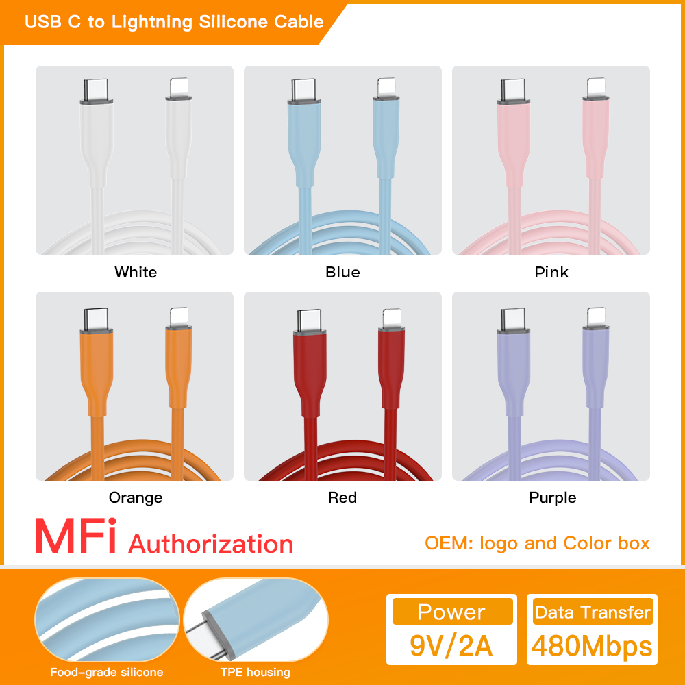 Câble en silicone Couleur [C à L]