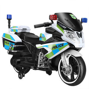 Motocyclette électrique de police pour enfants, rechargeable, jouet à conduire pour enfants de 1 à 6 ans, avec lumières et sons - Product Image 1