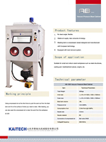 Máquina de Sandblasting Móvil K-1000, Cabina de Sandblasting Manual a Presión