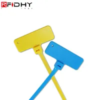 Attaches de câble lumineuses RFID modèle ISO avec interface de communication NFC cartes de contrôle d'accès réutilisables recyclables étiquettes de recherche d'objets