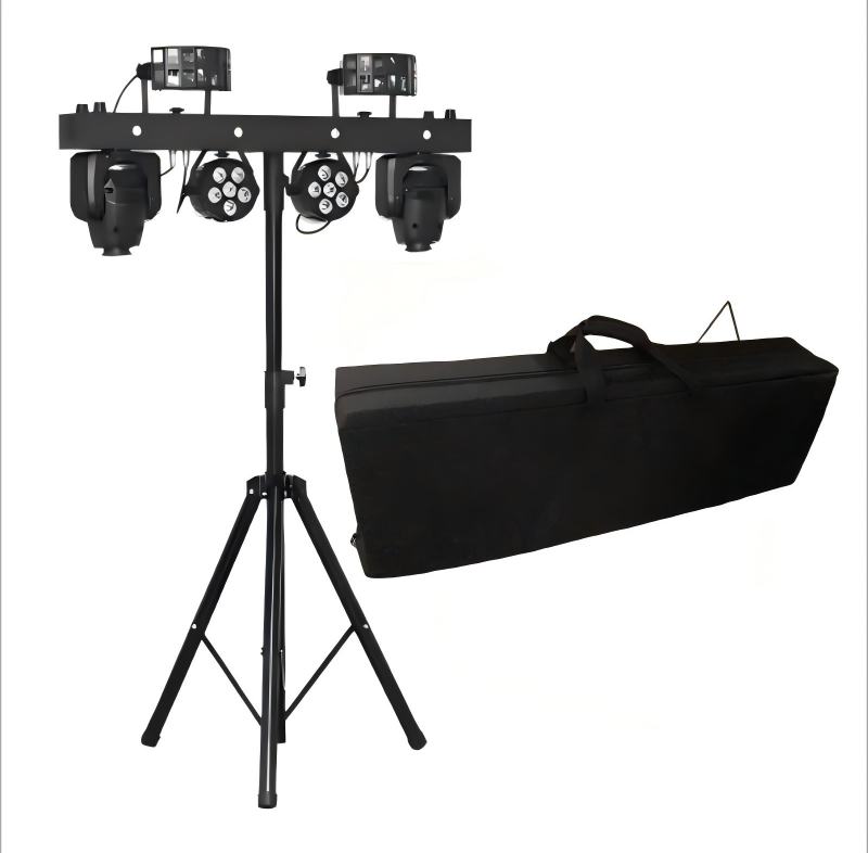 Professional Portable 300W RGBW 4-in-1 LED Par Bar Disco Stage Lighting Equipment with Stand for DJ Gig
