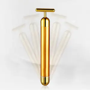 Family Whitening Beauty Salon 24k Gold Rod Facial Massage Tool Beauty Device