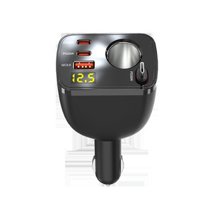 Adaptateur allume-cigare de voiture en gros, chargeur de voiture 4-en-1 à cordon rétractable avec ports <span class=keywords><strong>USB</strong></span> QC3.0 et PD 20W pour usage automobile multiple - Product Image 5