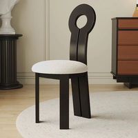 Chaises de salle à manger modernes en bois d'hévéa, revêtement en cuir de haute qualité, dossier ergonomique, légères, meubles décontractés pour la maison et l'hôtel